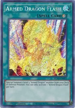 Yugioh - Armed Dragon Flash (Secret Rare) (1st Edition) - BLVO-EN051 (P) - Image 1