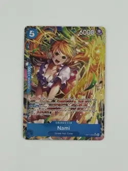 One Piece CCG Nami OP11-054 SR Alt Art A Fist Of Divine Speed English - Foil NM - Image 1