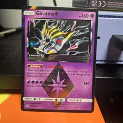 2018 Giratina Prism Star SM Ultra Prism 58/156 Holo Rare Pokemon Card TCG - Image 1
