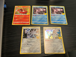 Pokemon 5 Card Holo Rares Ho-Oh / Palkia / Dialga / Solgaleo Celebrations - LP - Image 1