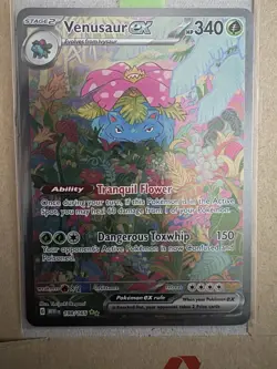 Pokemon TCG Venusaur EX Scarlet & Violet 151 Card 198/165 Sir - Image 1