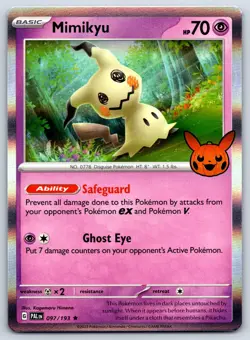Mimikyu - Trick or Trade 2023 - Paldea Evolved PAL 097/193 Pokemon Card NM - Image 1