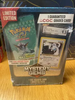Pokemon TCG Limited Edition Mystery Gems CGC Graded Card And Booster Pack - Image 2