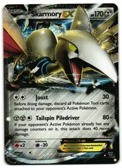 Skarmory EX 80/146 - XY Rare EX Pokemon TCG Holo - LP Card - Image 1