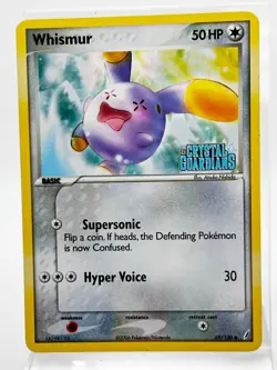 Whismur 69/100 Pokemon Card 2006 Crystal Guardians Stamped Holo LP/MPLP/MP - Image 1