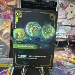 League of Legends OGN Gear Card Lot x Seal of Focus 081/298 RIFTBOUND ORIGNS - Image 1