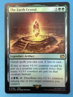 MTG The Earth Crystal - Foil NM Final Fantasy - Image 1