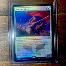 Magic the Gathering - TDM - Rare - Voice of Victory FOIL - Mint - Image 1