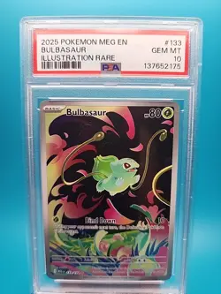Pokemon Meg Evolution Illustration Bulbasaur #133 PSA 10 - Image 1
