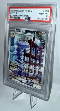 2023 Pokemon Paradox Rift Steelix #208 Illustration Rare – PSA 10 GEM MINT - Image 3