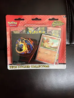 Pokemon Mega Evolution Ascended Heroes Tech Sticker - Charmander - Image 1