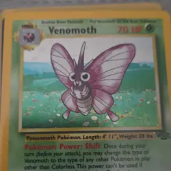 Pokemon Venomoth Jungle 13/64 Holo Rare Stage 1 70 HP Unlimited English - Image 1