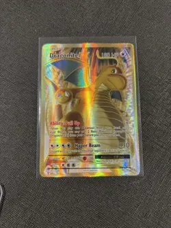 Dragonite EX (Full Art Gold) 106/108 Evolutions Holo Pokemon TCG - Image 2