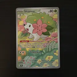 Pokemon Shaymin 185/182 Destined Rivals Illustration Rare Near Mint - Image 1