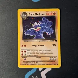 Dark Machamp 10/82 Team Rocket Holo Rare Pokemon TCG - Image 1