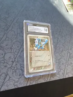 GEM MINT Pokemon: Aura's Lucario #092/PCG-P Shogakukan Promo 2005 - CGC - Pop 1 - Image 5