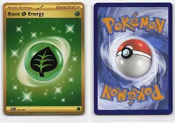 BASIC GRASS ENERGY 278/193 HYPER RARE PALDEA EVOLVED POKEMON LIGHTLY PLAYED - Image 4