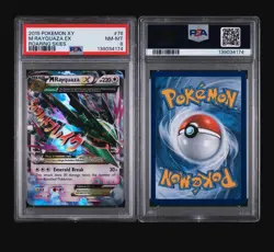 2015 M Rayquaza EX XY ROARING SKIES #76 PSA 8 Pokemon Graded 76/108 Mega NM-MT - Image 3
