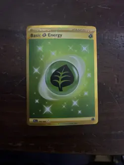 Pokemon TCG Basic Grass Energy 278/193 Holo Hyper Rare Paldea Evolved - Image 1