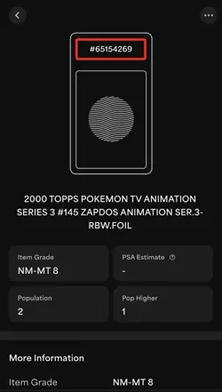 2000 Topps Pokemon TV Animation Series 3 Rainbow Foil Zapdos #145 PSA 8 POP 2 - Image 3