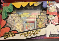 POKEMON TCG ASCENDED HEROES PREMIUM POSTER COLLECTION MEGA GARDEVOIR NEW IN HAND - Image 1