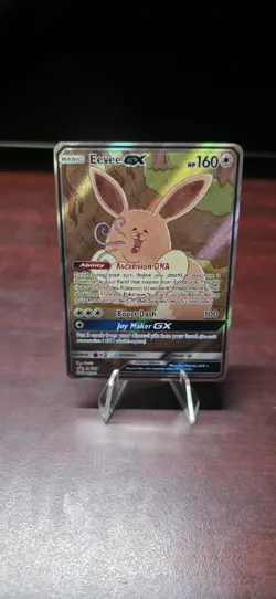 Pokemon TCG Eevee-GX SM233 SM Black Star Promos Holo NM - Image 1