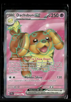 Pokemon 2024 Stellar Crown Dachsbun EX UR #160/142 - Image 1