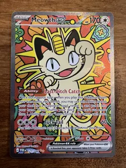 *PACK FRESH* Pokemon TCG SIR Meowth ex 121/088 NM - Image 1