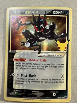 2021 Pokemon Celebrations Greninja Gold Star Promo SWSH144 - Image 1