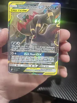 Umbreon & Darkrai GX 125/236 Holo Rare GX Unified Minds Pokemon Near Mint ~ - Image 4