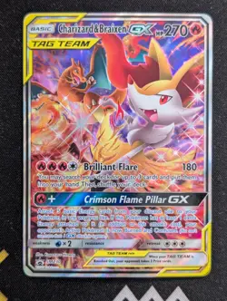 Charizard & Braixen GX - SM230 SM Promos Pokemon NM Holo - Image 1