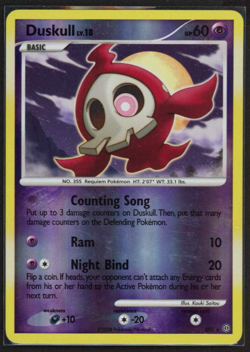 Pokemon Duskull SH2 Reverse Holo Secret Rare D&P Stromfront (LP) - Image 1
