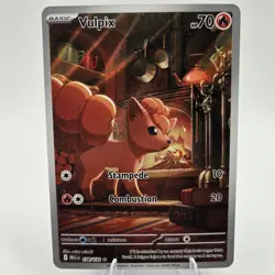 Pokemon TCG Mega Evolution Vulpix #138/132 Illustration Rare NM - Image 1