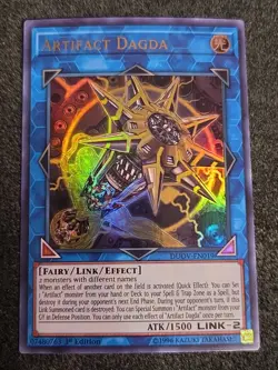 Yugioh! LP Artifact Dagda - DUOV-EN019 - Ultra Rare - 1st Edition Lightly Played - Image 1