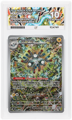 Magneton Pokemon Center Ace 10 Black Star Promo Card 159 - Image 1