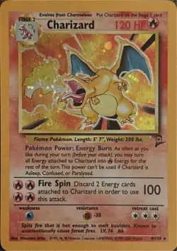 Pokemon Trading Card Game Charizard 004/130 Base Set 2 Holo - Image 1