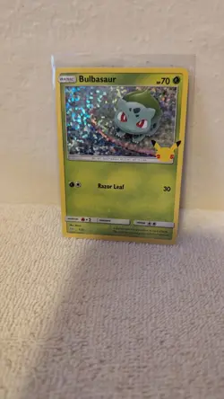 Pokemon Bulbasaur 1/25 HOLO 25th Anniversary Mcdonalds Promo 2021 Card - Image 3