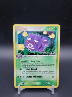Weezing 33/113 Delta Species Reverse Holo Rare LP Pokemon Card - Image 1
