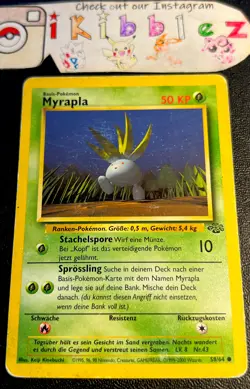 Myrapla 58/64 HP German ODDISH Jungle Pokemon Card! - Image 1