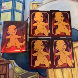 Pokemon TCG Charmander Obsidian Flames ETB card Sleeves (65 Card Sleeves) - Image 1