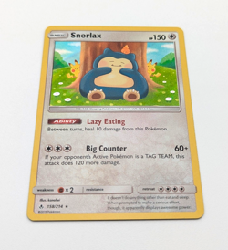 Pokemon TCG 2019 Cards Holo Rare Snorlax 158/214 Sun & Moon Unbroken Bonds - Image 4