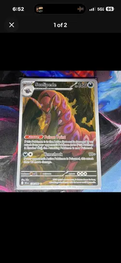 Pokemon Card Lot – Scolipede, Eelektross, Wailord – 2025 – 3 Cards - Image 1