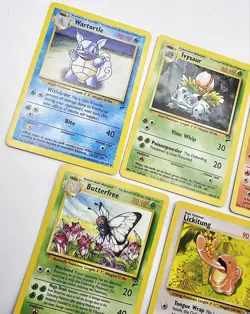 Vintage Pokemon Lot Of 5 Cards WOTC Base 2 Wartortle Ivysaur Arcanine Lickitung - Image 4