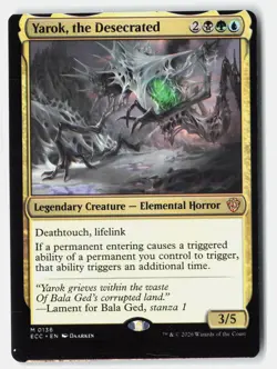 Yarok, the Desecrated M Normal Commander: Lorwyn Eclipsed 136 NM Miscut - Image 1