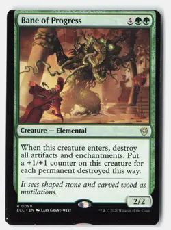 Bane of Progress R Normal Commander: Lorwyn Eclipsed 99 NM Miscut - Image 1