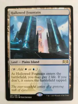 2019 Magic The Gathering MTG Hallowed Fountain #251 Ravnica Allegiance Regular - Image 1
