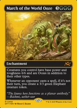 x1 March of the World Ooze - First-Place Foil M MTG Aetherdrift M/NM, English - Image 1