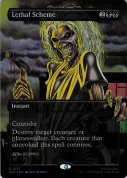 Lethal Scheme (Rainbow Foil) - Secret Lair Iron Maiden - 2187 - NM Foil - Image 2