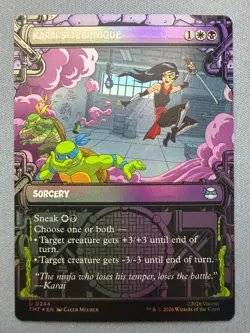 Karai's Technique (Showcase) *FOIL* NM - Teenage Mutant Ninja Turtles MTG #244 - Image 1