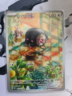 Pokemon TCG Lechonk Holo Illustration Rare Card 209/197 Obsidian Flames NM - Image 1
